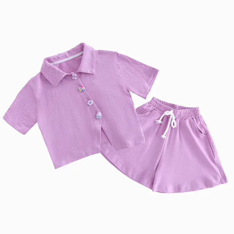 Children's Pink 2-Piece Summer Suit Q2180 - Image 7