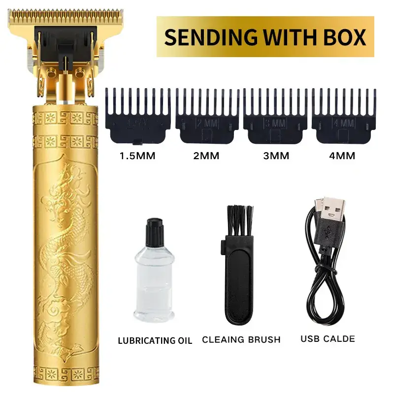 Gold Dragon Design Electric Hair Clipper Razor - Image 4