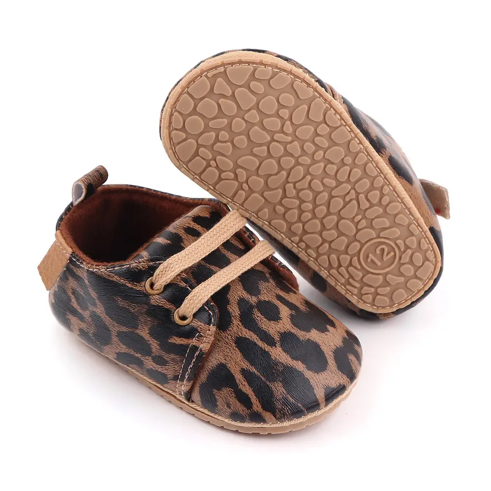Baby Leopard Print Casual Shoes for 0-1 Year Old