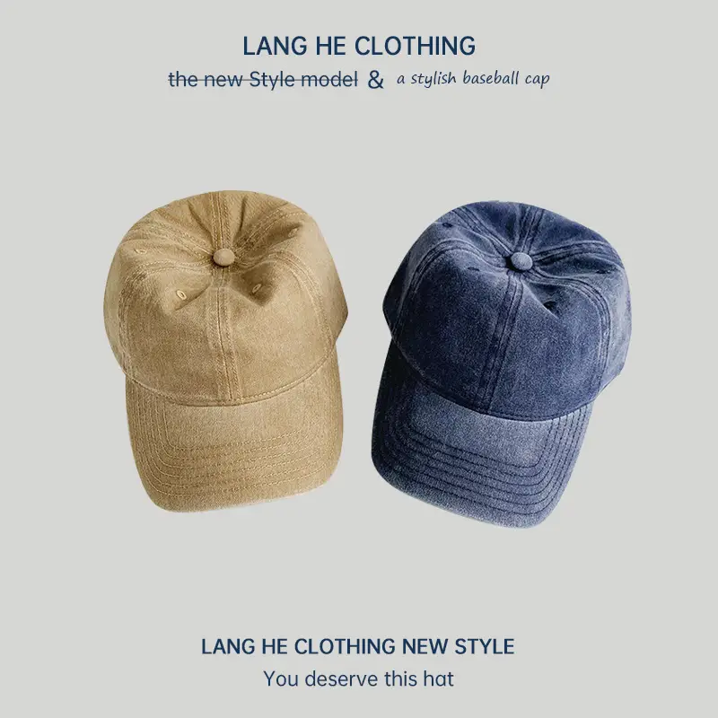 Light Plate Washed Soft Top Baseball Cap Women's Casual All-match Korean Style Old Duck Tongue Hat Summer Sunshade Hat - Image 9