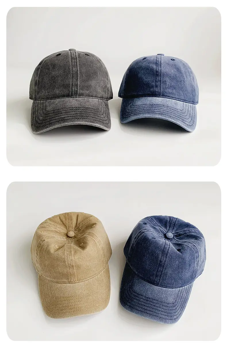 Light Plate Washed Soft Top Baseball Cap Women's Casual All-match Korean Style Old Duck Tongue Hat Summer Sunshade Hat — feature 24