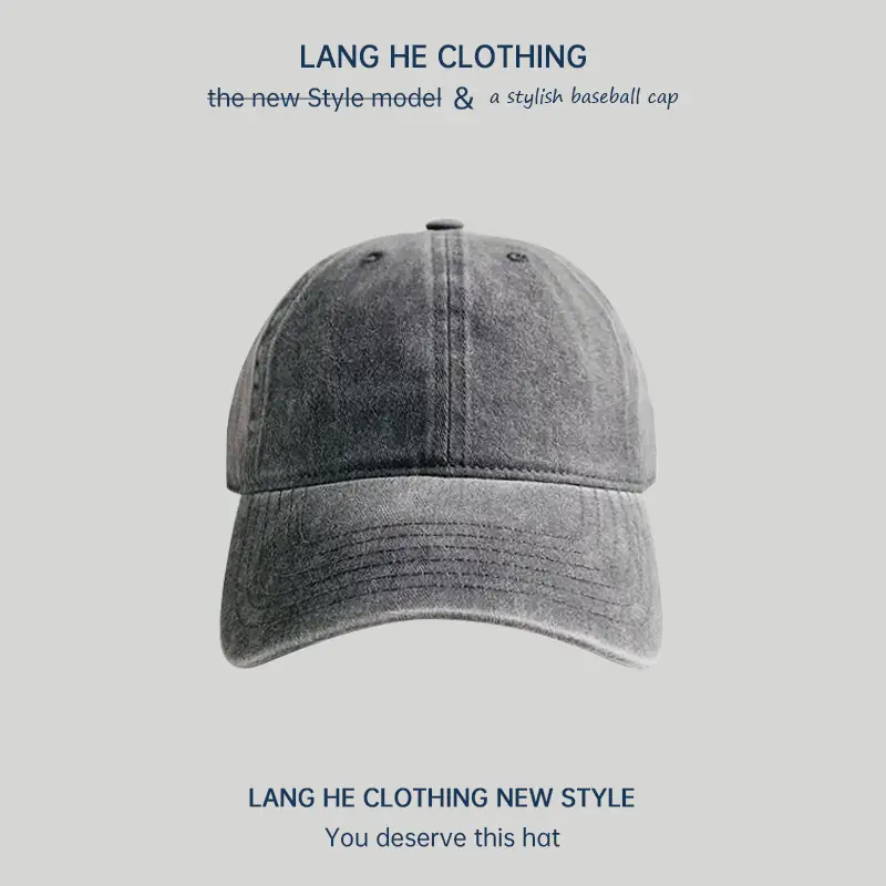 Light Plate Washed Soft Top Baseball Cap Women's Casual All-match Korean Style Old Duck Tongue Hat Summer Sunshade Hat - Image 2