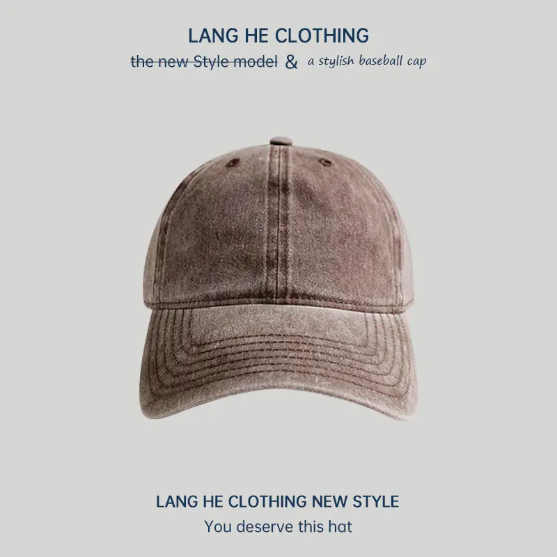 Light Plate Washed Soft Top Baseball Cap Women's Casual All-match Korean Style Old Duck Tongue Hat Summer Sunshade Hat - Image 4