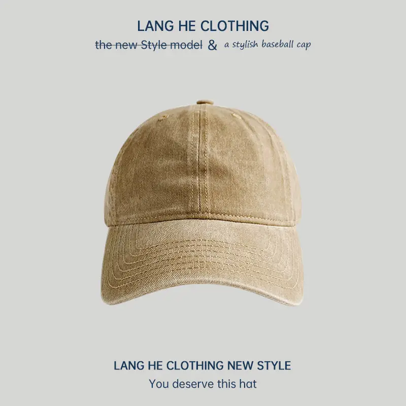 Light Plate Washed Soft Top Baseball Cap Women's Casual All-match Korean Style Old Duck Tongue Hat Summer Sunshade Hat - Image 5