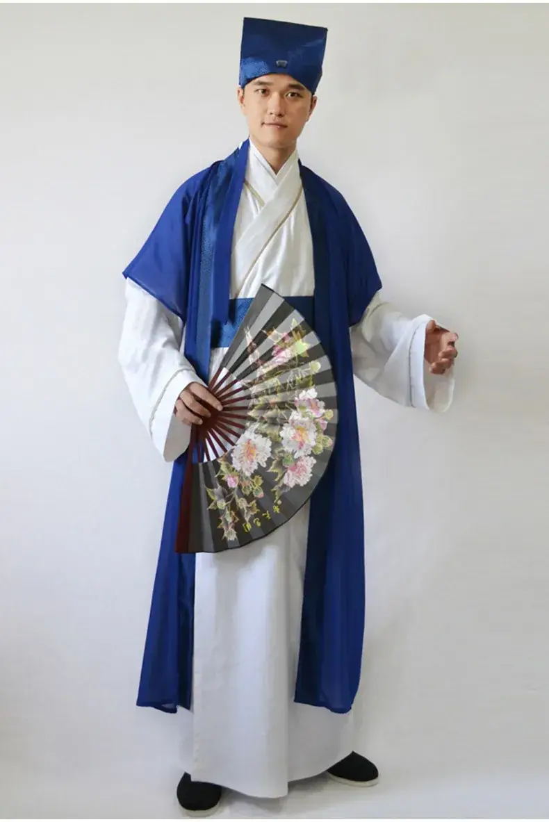 Ancient Tang Suit Men's Han Style Scholar Costume - Image 5
