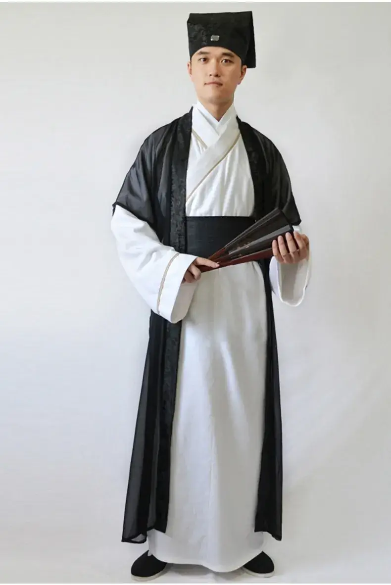 Ancient Tang Suit Men's Han Style Scholar Costume - Image 6