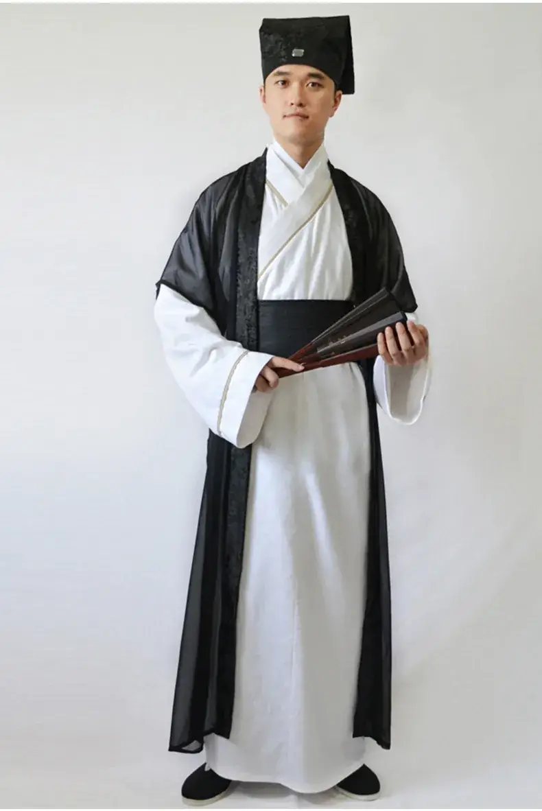 Ancient Tang Suit Men's Han Style Scholar Costume - Image 2