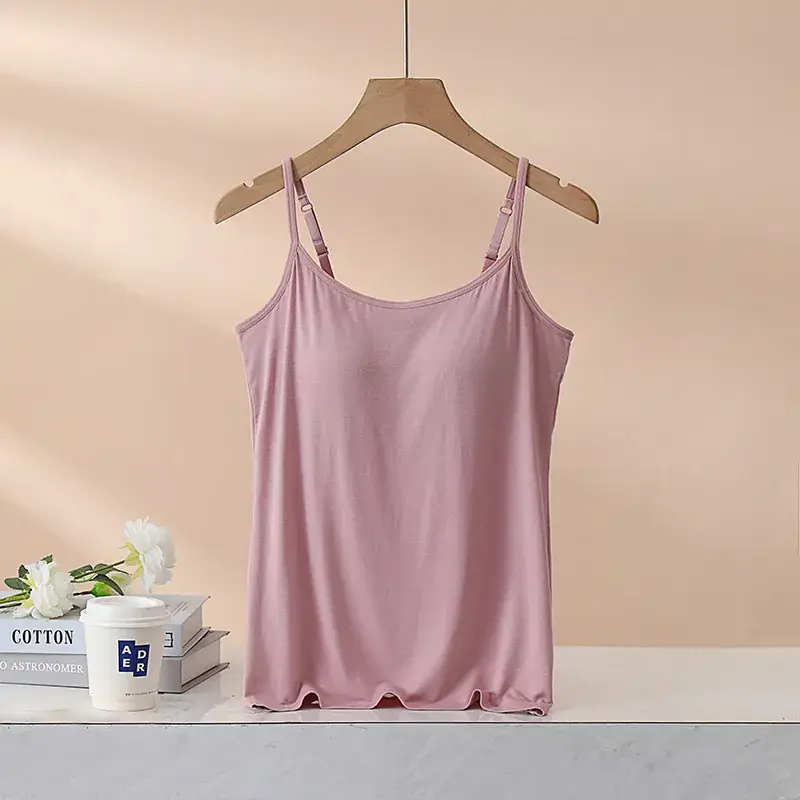 Women's Grey Cotton One-Piece Bra Vest Underwear - Image 10