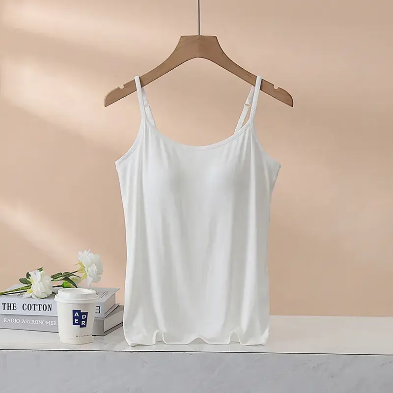 Women's Grey Cotton One-Piece Bra Vest Underwear - Image 12