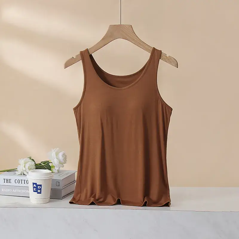 Women's Grey Cotton One-Piece Bra Vest Underwear - Image 8