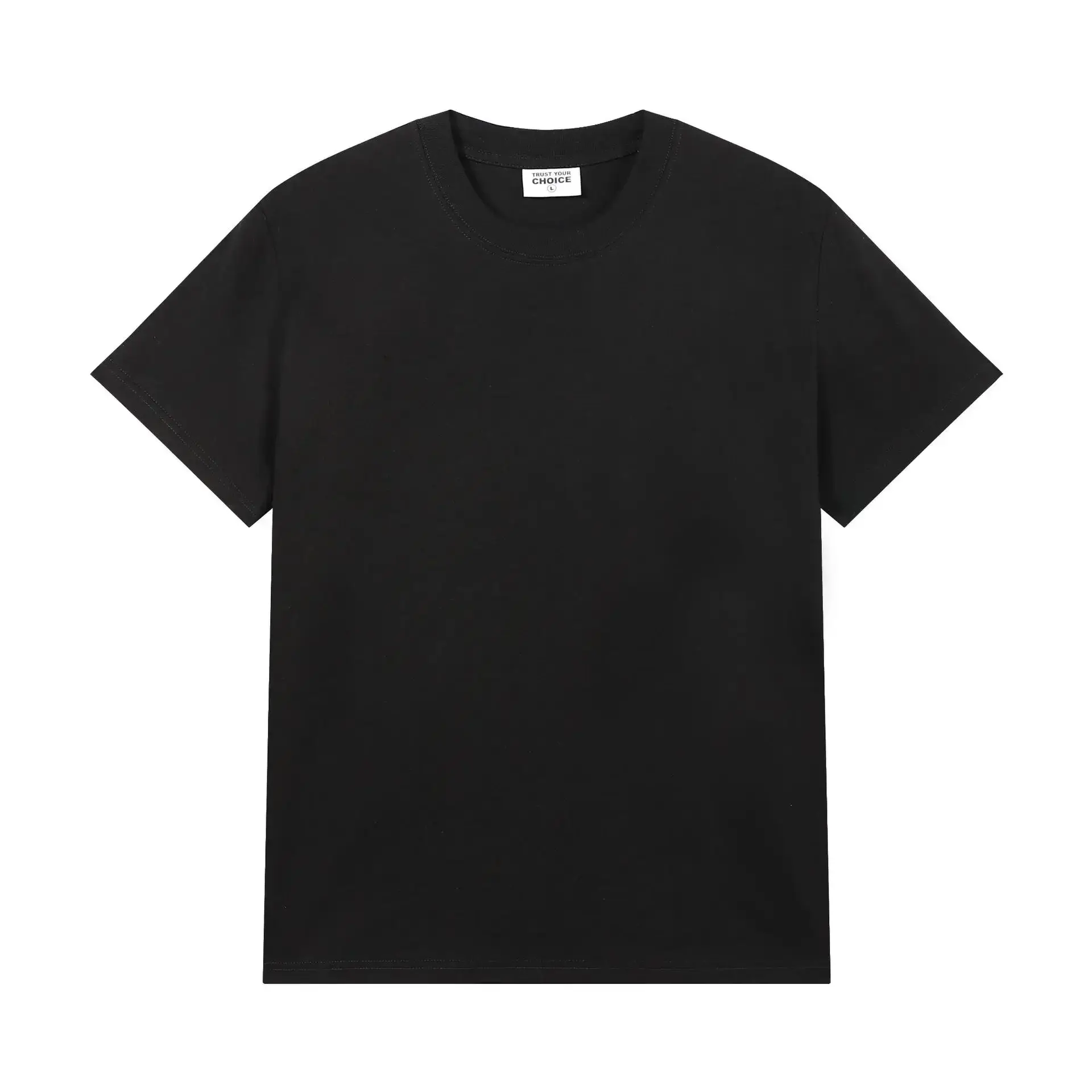 Men Women Summer Cotton Crewneck T-Shirt Light Green - Image 13