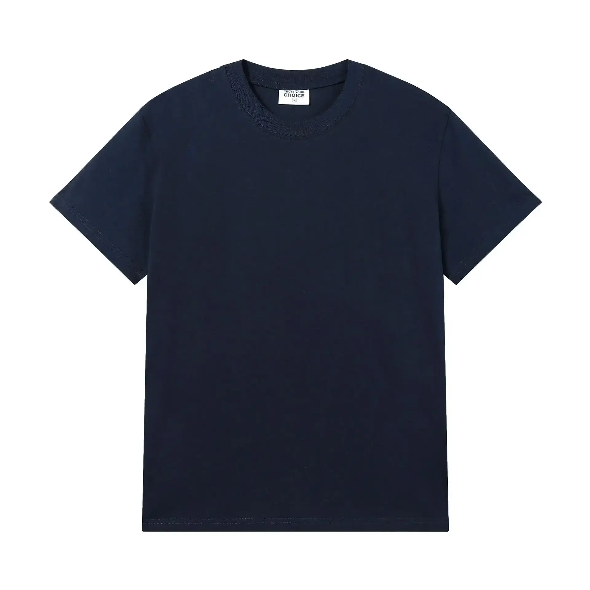 Men Women Summer Cotton Crewneck T-Shirt Light Green - Image 17