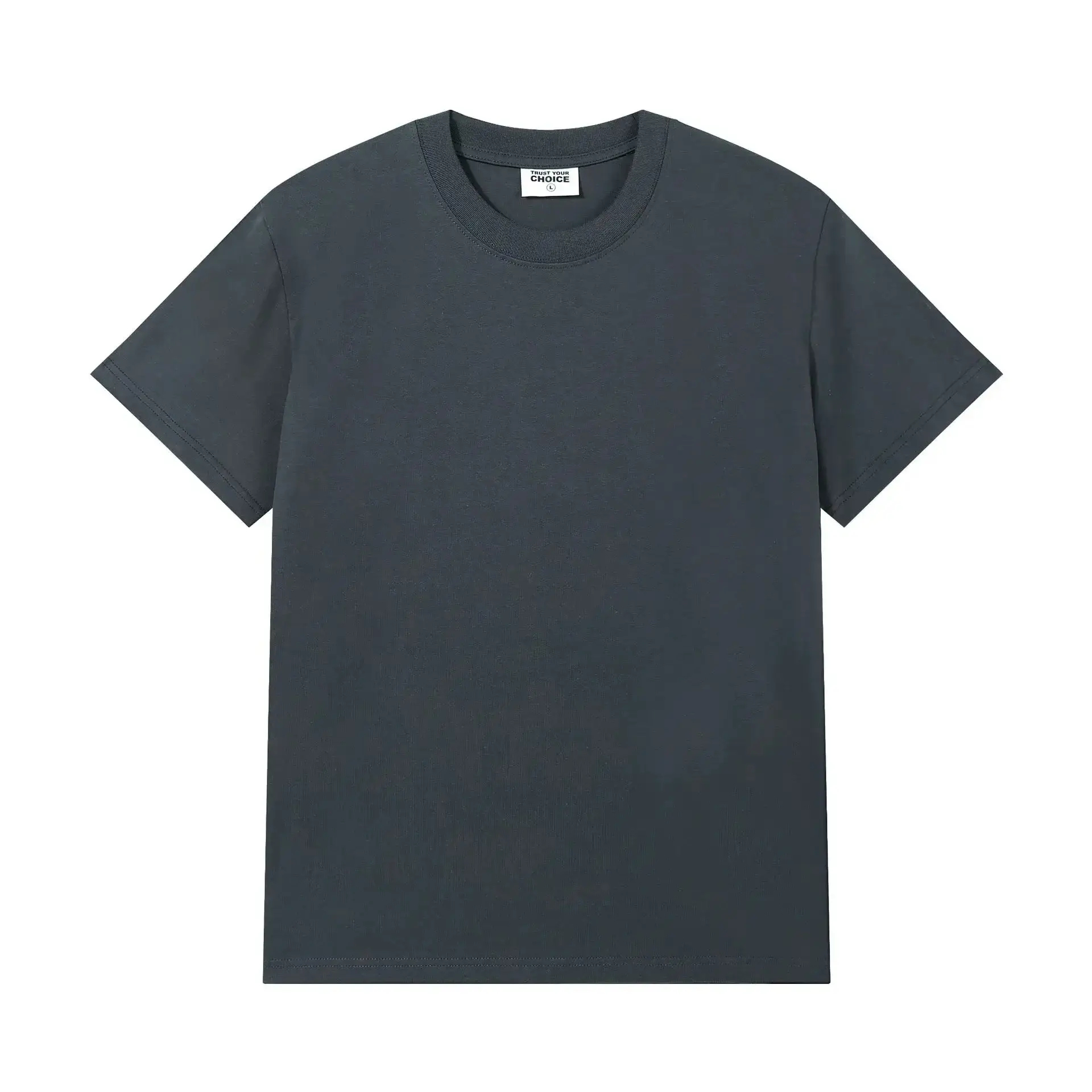 Men Women Summer Cotton Crewneck T-Shirt Light Green - Image 33