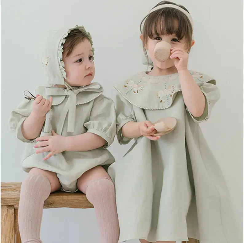 Mint Embroidered Newborn Bib for Girls 2025 — feature 3