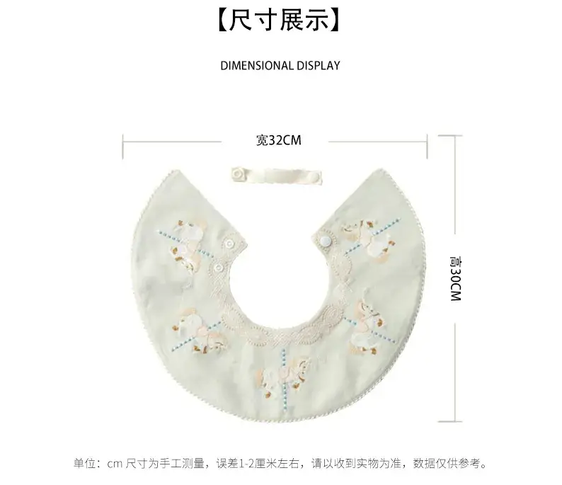 Mint Embroidered Newborn Bib for Girls 2025 — feature 7