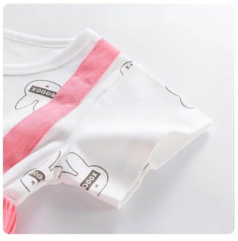 Girls' Pink Strap Dress Pure Cotton Summer New Arrival — feature 14