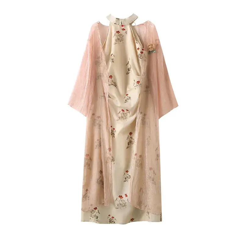 Plus Size Chubby Girls New Chinese Cheongsam Dress 2023 Spring - Image 7