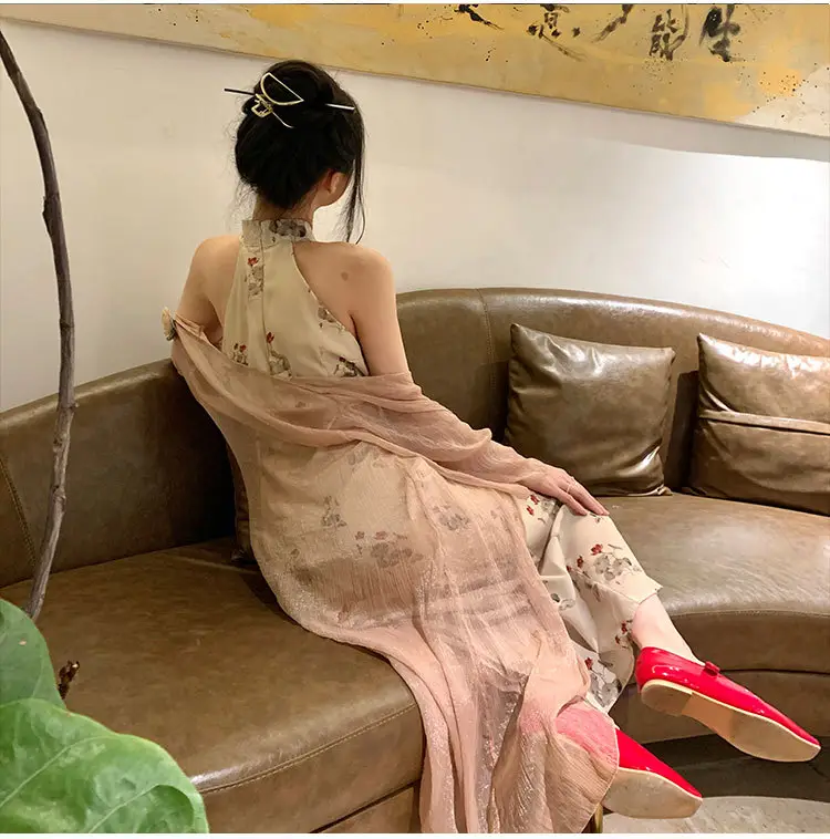 Plus Size Chubby Girls New Chinese Cheongsam Dress 2023 Spring — feature 12