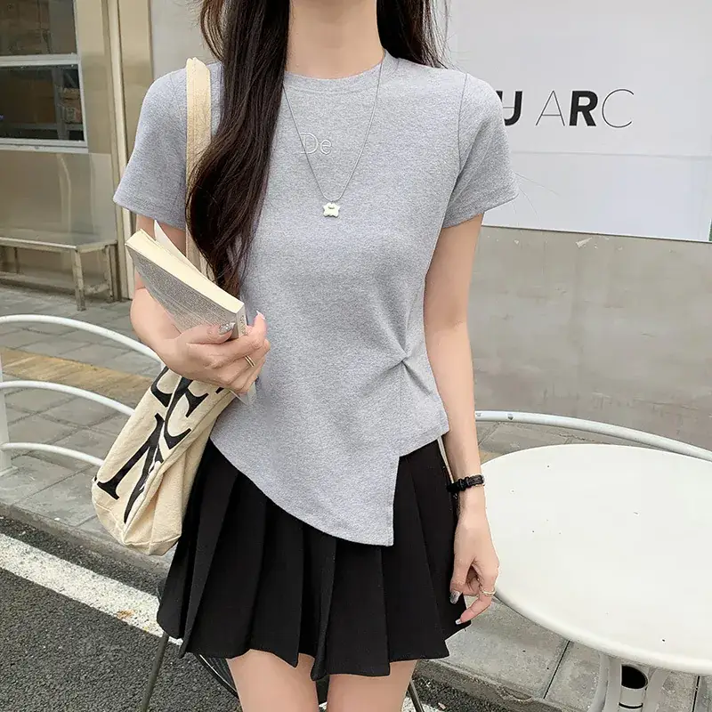 Women Cotton T-Shirt Short Sleeve Summer 2025 - Image 5