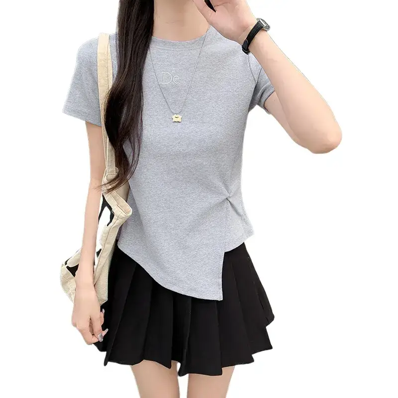 Women Cotton T-Shirt Short Sleeve Summer 2025 - Image 8