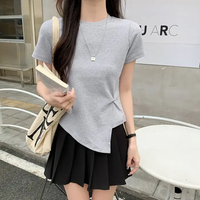 Women Cotton T-Shirt Short Sleeve Summer 2025 - Image 2