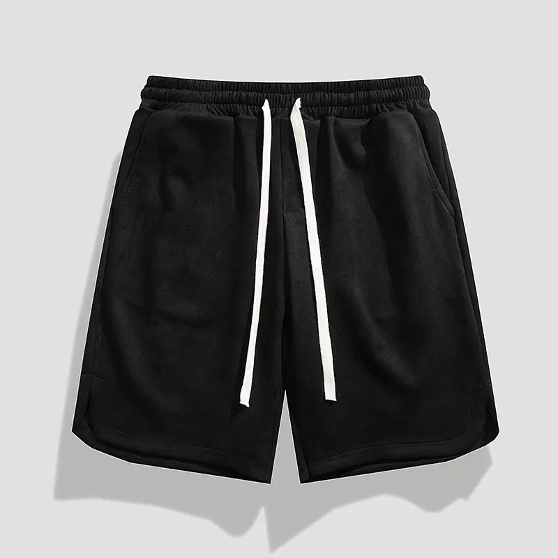 Men Drawstring Sports Shorts Gray Loose Summer Casual - Image 8