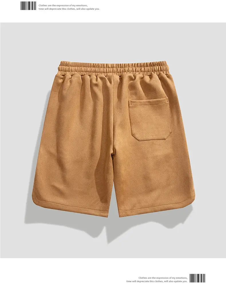 Men Drawstring Sports Shorts Gray Loose Summer Casual — feature 8