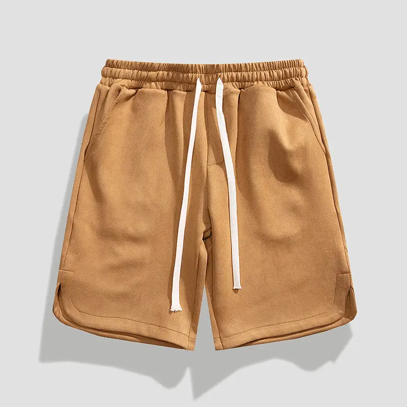 Men Drawstring Sports Shorts Gray Loose Summer Casual - Image 3