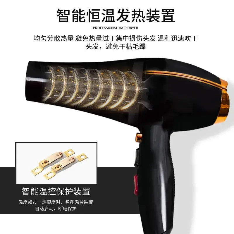 Jinbo Wang 30sec Dry Hair Dryer Salon Grade Black - Image 3
