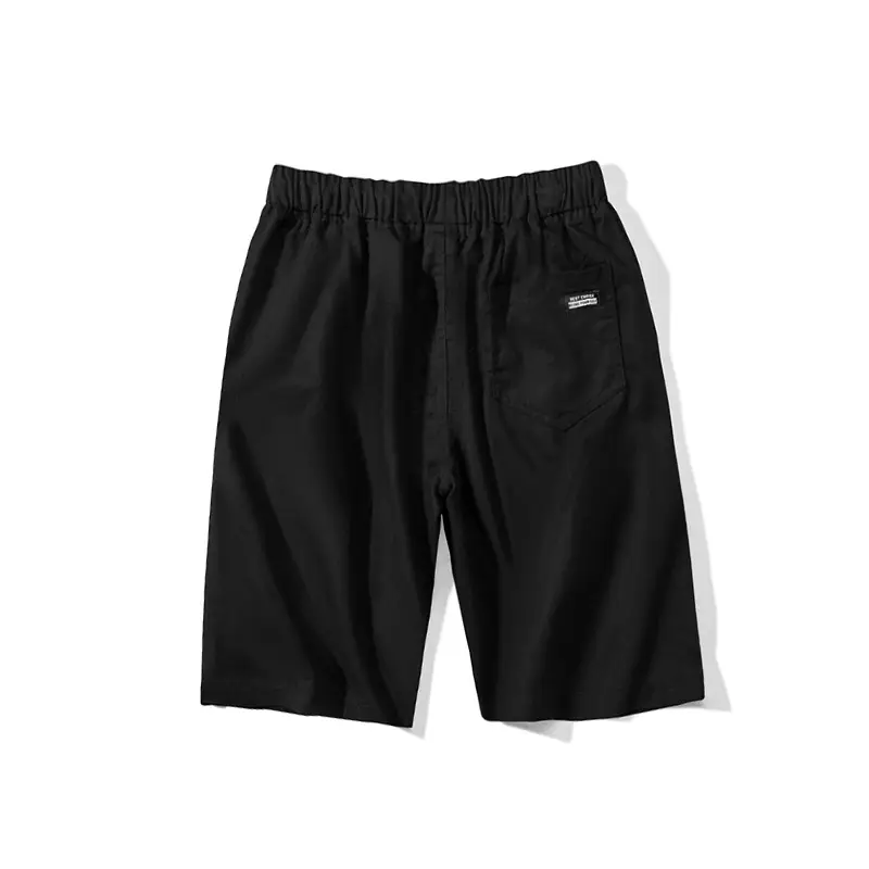 Men Orange Drawstring Shorts Casual Summer Wear - Image 9