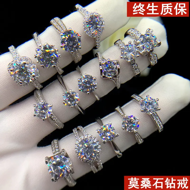 High-End Karat Diamond Ring for Women Wedding Couple - Image 6