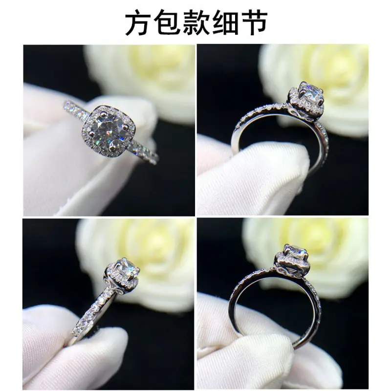 High-End Karat Diamond Ring for Women Wedding Couple - Image 8