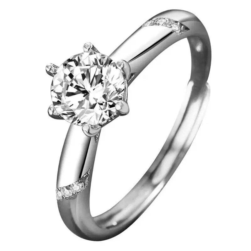 Moissanite Diamond Ring for Men Women Couple Starlight Platinum - Image 12