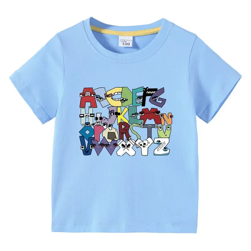 Kids Crossword T-Shirt Purple Cotton Summer Short Sleeve - Image 9