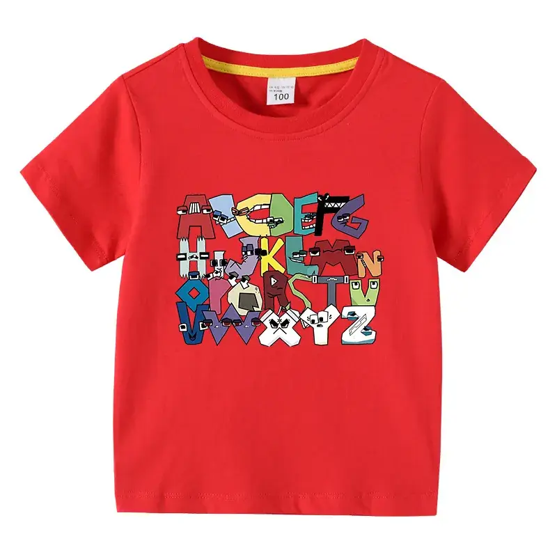 Kids Crossword T-Shirt Purple Cotton Summer Short Sleeve - Image 4