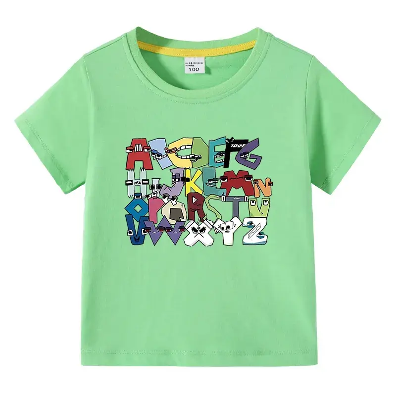 Kids Crossword T-Shirt Purple Cotton Summer Short Sleeve - Image 10