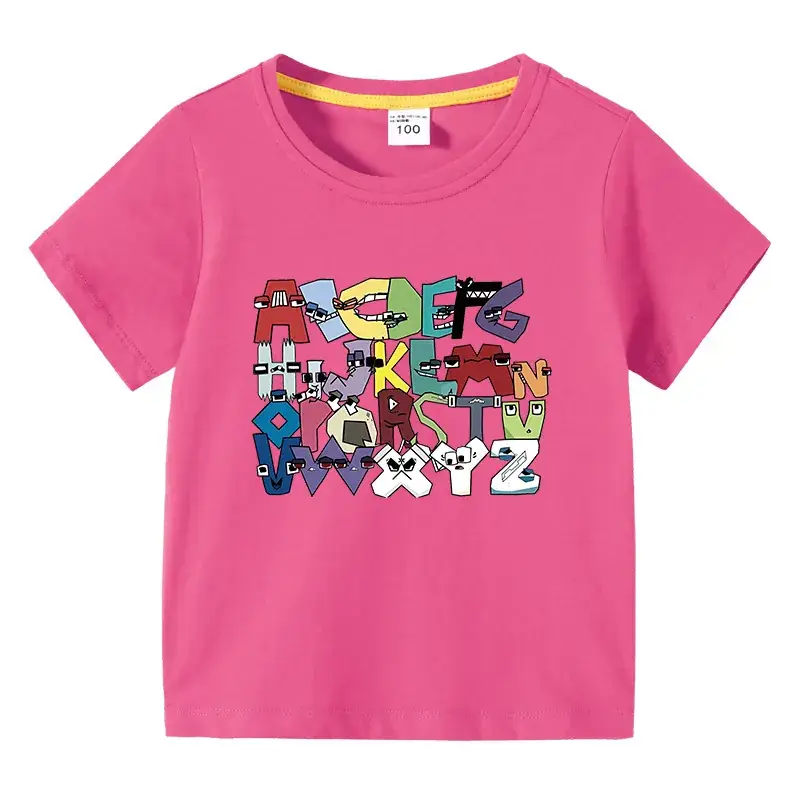 Kids Crossword T-Shirt Purple Cotton Summer Short Sleeve - Image 11