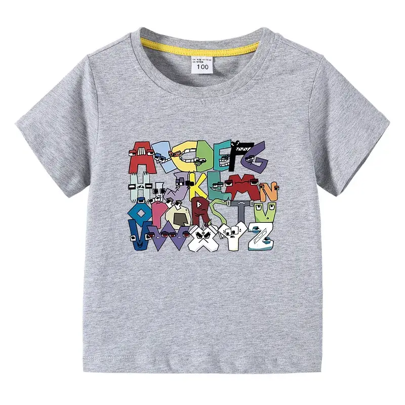 Kids Crossword T-Shirt Purple Cotton Summer Short Sleeve - Image 6