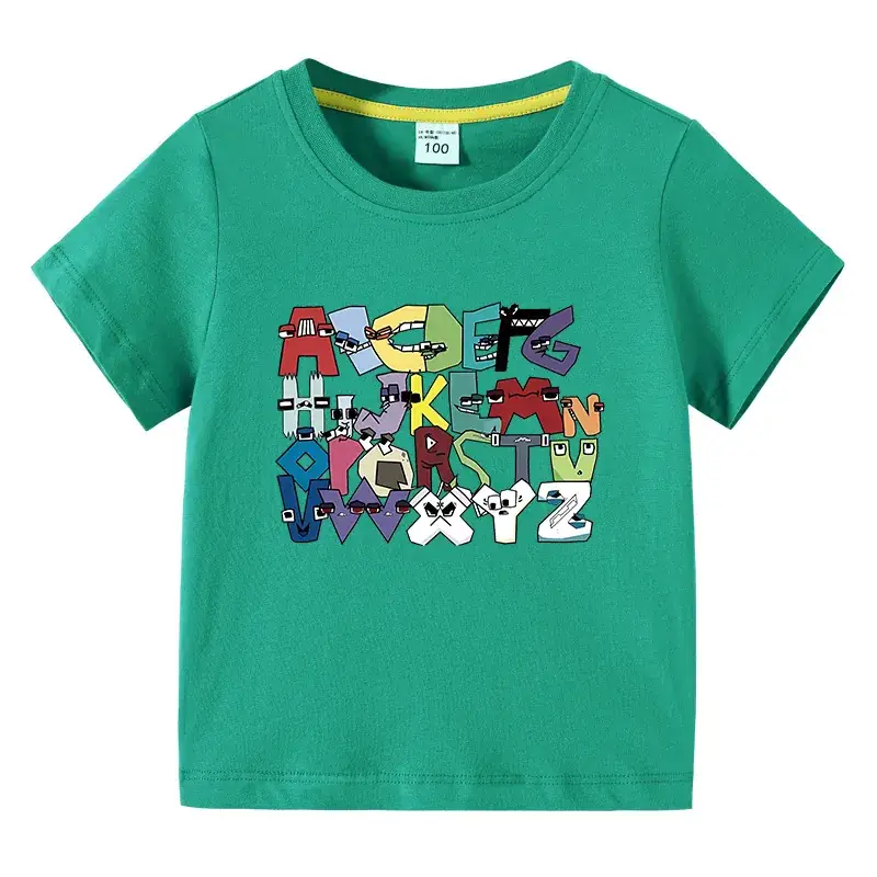 Kids Crossword T-Shirt Purple Cotton Summer Short Sleeve - Image 7
