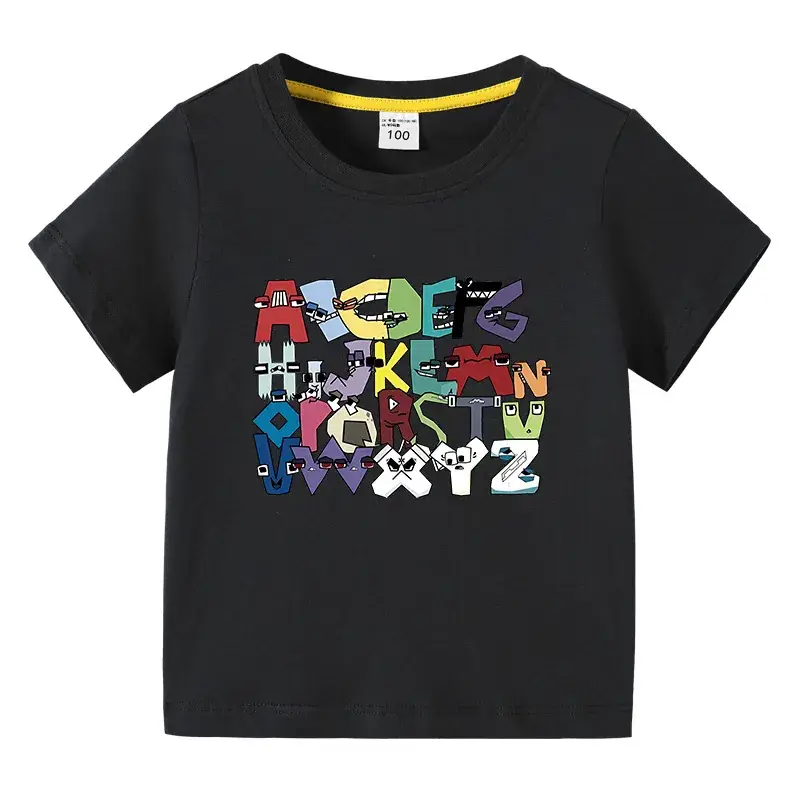 Kids Crossword T-Shirt Purple Cotton Summer Short Sleeve - Image 8