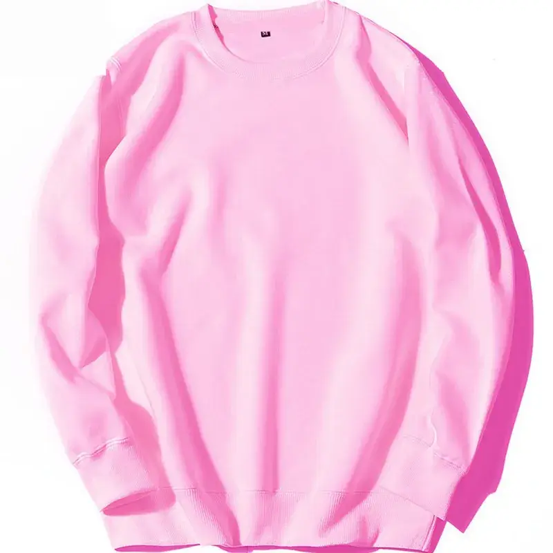 Purple Casual Crewneck Sweatshirt for Men Women