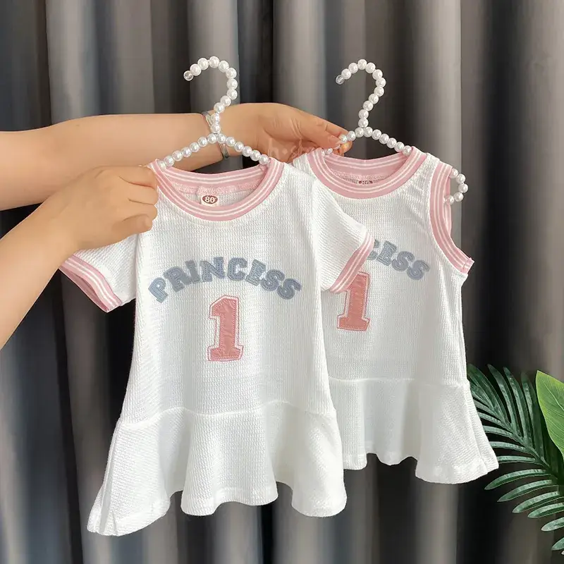 Girls' White Princess 1 Pink Jersey Top - Image 5