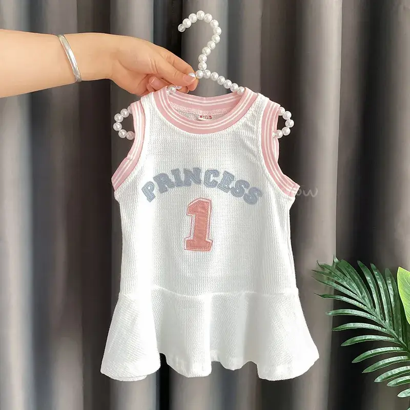 Girls' White Princess 1 Pink Jersey Top - Image 6