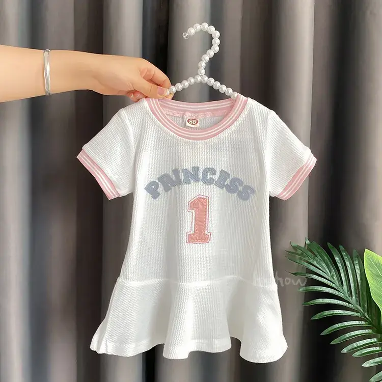 Girls' White Princess 1 Pink Jersey Top - Image 7