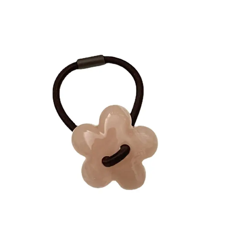 Pink Flower Hair Ring for Women - Image 11