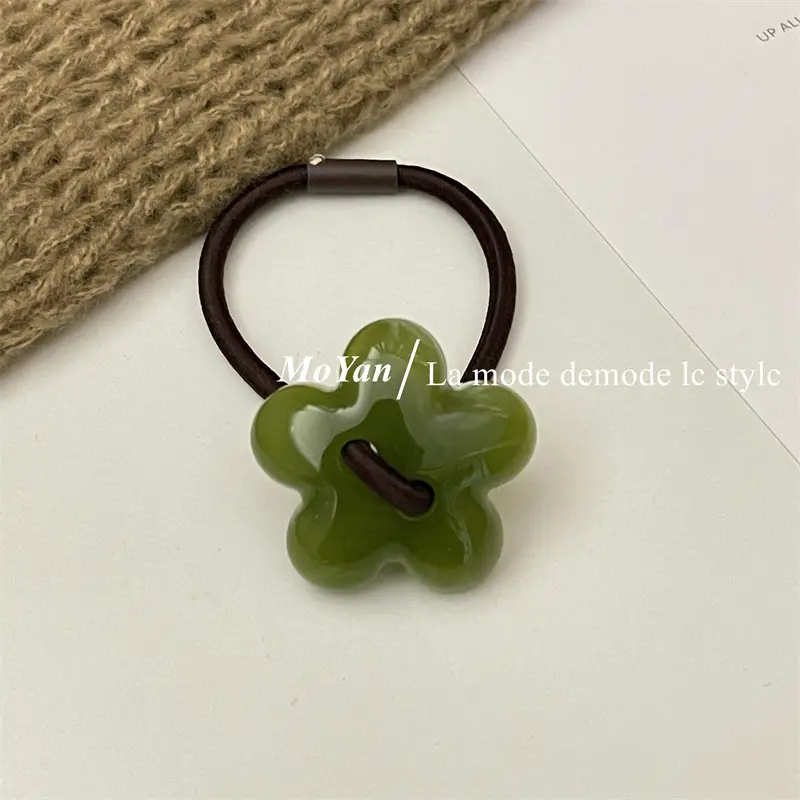 Pink Flower Hair Ring for Women — feature 7