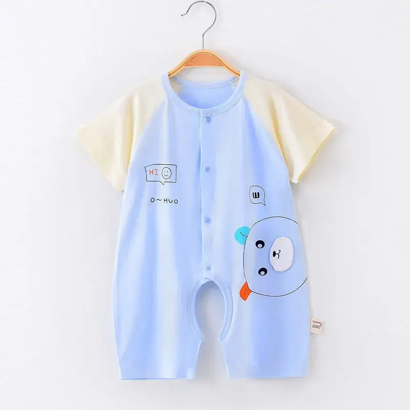Baby's Pink Love Bear Pajamas Summer Modal Shorts - Image 13
