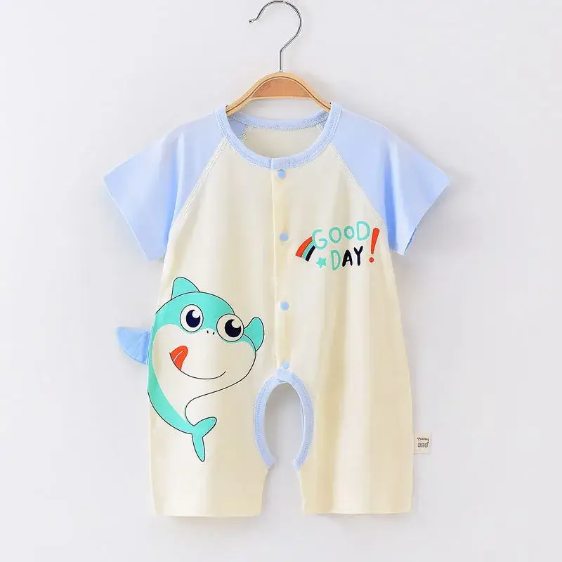 Baby's Pink Love Bear Pajamas Summer Modal Shorts - Image 14