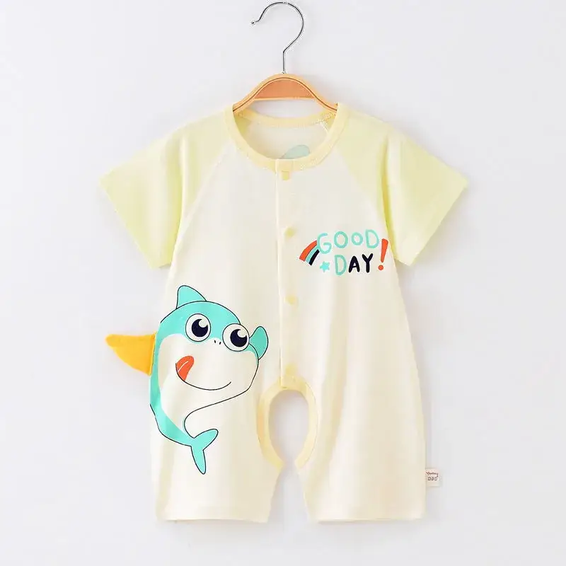 Baby's Pink Love Bear Pajamas Summer Modal Shorts - Image 2