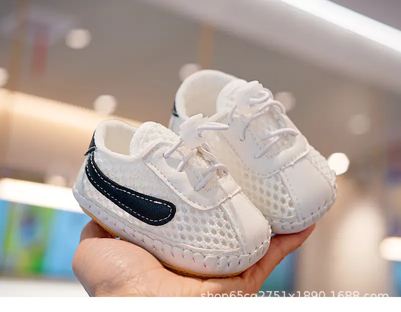 Baby Sandals White Orange Breathable Toddler Shoes — feature 8